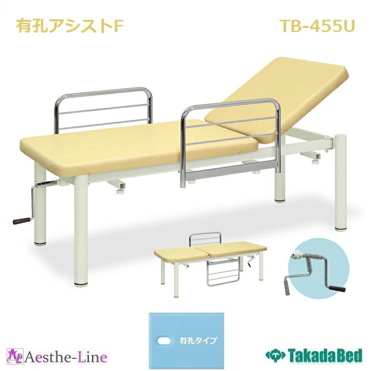 高田ベッド 有孔アシストF TB-455U 治療用ベッド 診察台 高田ベッド製作所 【高田ベッド マッサージベッド エステ 医療 整体 施術用ベッド 業務用】 2