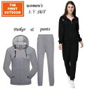 フード付パーカー&スウェットパンツ セット set-694735 レディース S-XL スポーツ ウェア ジャージ スウェット パンツ 毛玉できにくい加工 普段...