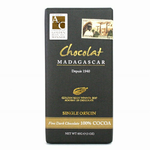 ショコラマダガスカル　ファインダークチョコレート　100%　85g