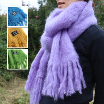 【送料無料】LA MOHAIR モヘア ストール 35x170 キッドモヘア マフラー