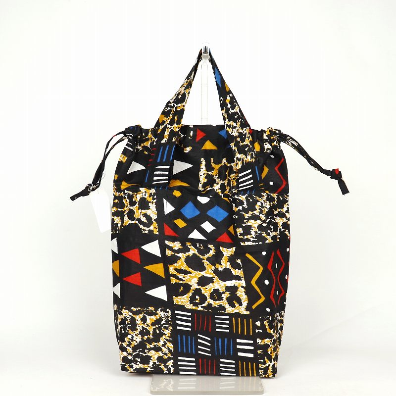 Shopping Bags, Ecology Bags - パーニュ巾着エコバッグ 小 152 格子レオパード
