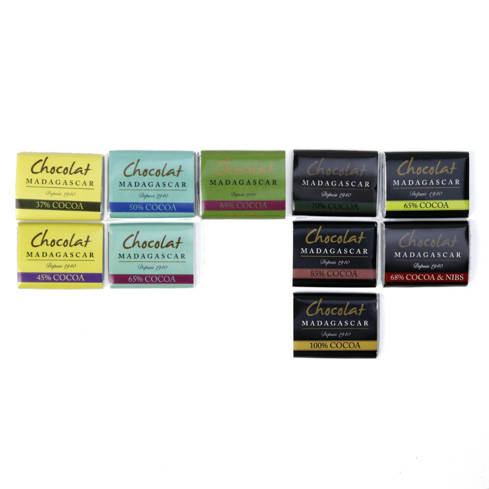 ミニタブレットレット 5G 10種チョコレートアソートA 10枚入【ショコラマダガスカル】