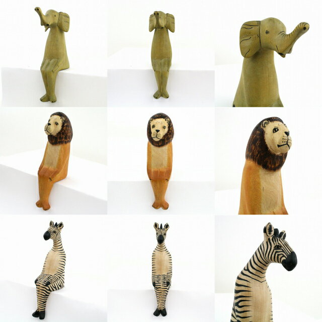 メル動物 木の動物 オブジェお座り ぶらり途中下車の旅放映商品【結婚祝い 引っ越し祝い クリスマス 誕生日プレゼント ギフト】 [3]