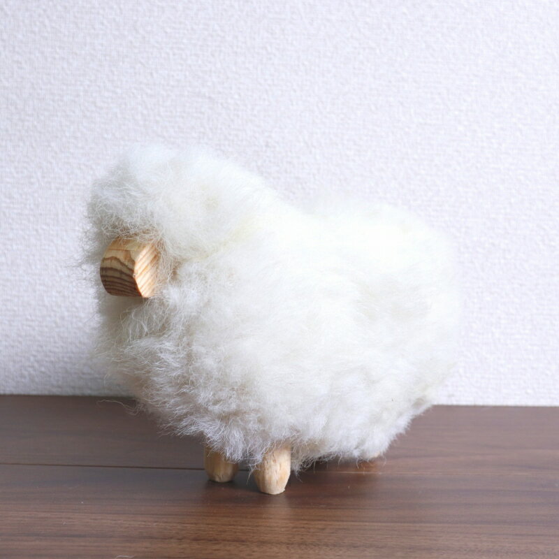 Rakuten - ふわふわヒツジ置物 ミニ白 18CM