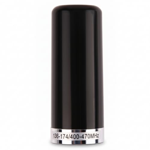 モービル 用 ショート ミニ アンテナ 9cm デュアルバンド 136-174 / 400-470MHz 最大 50W 対応 PL259 M型 コネクタ 車載 無線機 低背タイプ アマチュア 無線