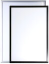 【型番:OKH20N】屋内外用、非電飾パネル、B1/B2/A1/A2サイズ、ブラック、シルバー、電気不使用、看板 掲示板 四辺開閉式 ポスター交換簡単 壁付看板 店舗看板 フレーム28mm 厚み20mm アルミ厚み1.5mm 丈夫 高級感 高品質