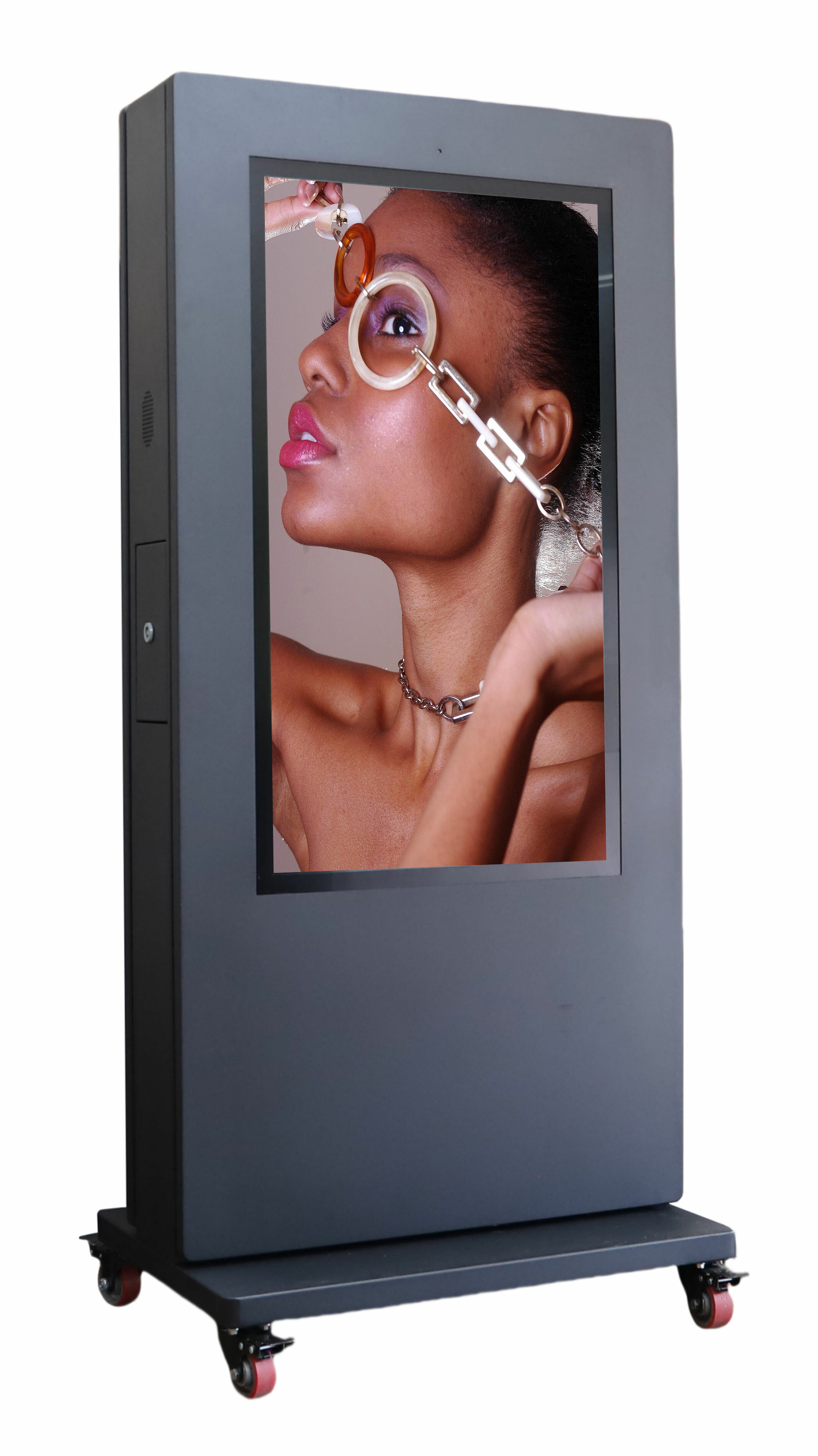 デジタルサイネージ　屋外　防水　43インチ　 自立型　電子看板　スタンド一体式