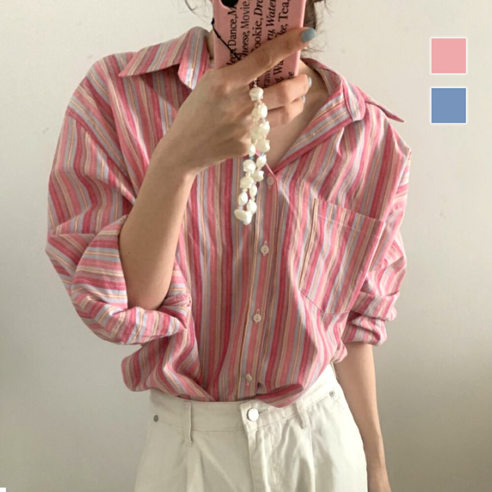 ストライプシャツレディース10代2...