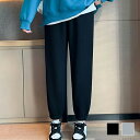 裏起毛スウェットパンツ 10代 20代 30代 韓国ファッション カジュアル 着回し あたたかい リラックス ゆったり 楽ちん 秋 冬 黒 おしゃれ