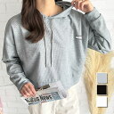 フード付きプルオーバー 韓国 ファッション レディース 春夏 着回し フーディー 長袖 ワッフル生地 軽量 季節感 体型カバー 通勤 カジュアル(4)