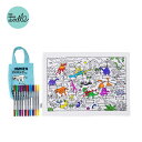 【選べる無料ギフトシール♪】正規品 eatsleepdoodle placemat to go - dinosaur DINPTG ウォッシュペン プレースマッ...