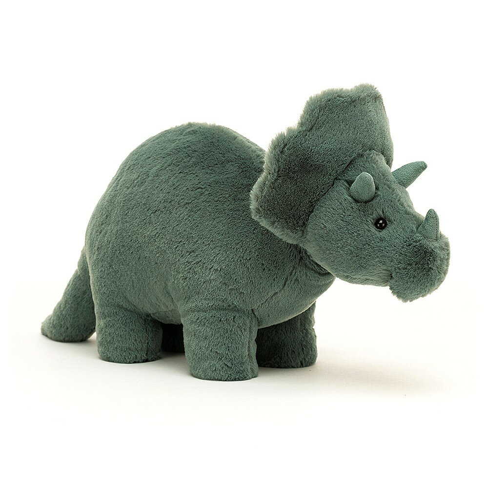 【選べる無料ラッピング！】正規品 Jellycat フォシリー トリケラトプス FOS2T ジェリーキャット イギリス シャーロット王女 ぬいぐるみ 恐竜 ディノ キッズ 入園 プレゼント お祝い