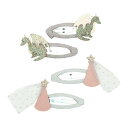 【新柄登場!】【選べる無料ギフトシール♪】MIMI&LULA Dragon princess clip FAIRYTALE 132057 64 ヘアクリップ キ...