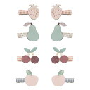 【新柄登場!】【選べる無料ギフトシール♪】MIMI&LULA Fruit mini clips 142049 71 ヘアクリップ キッズ お祝い プレゼント