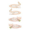 【新柄登場!】【選べる無料ギフトシール♪】MIMI&LULA BUNNY & FLOWER CLIC CLACS 162097 27 ヘアクリップ キッズ お祝...