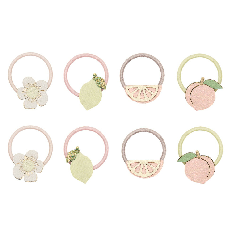 Valletta, Pattin - 【新柄登場！】【選べる無料ギフトシール♪】MIMI＆LULA PEACHY CITRUS MINI PONIES se-ml182097 23 ヘアゴム キッズ お祝い プレゼント