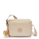 キプリング 公式 ショルダーバッグ ABANU M(Sparkled Beige) アバヌエム(スパークルドベージュ) KI68315DV ベーシックプラス コレクション