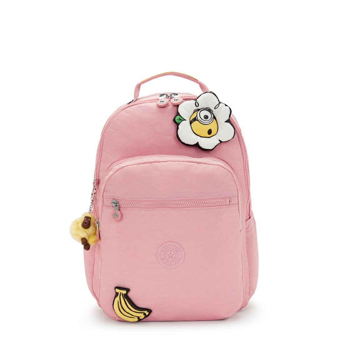 キプリング 公式 リュック バックパック SEOUL LAP(Pink Daisy) KIPLING x MINIONS ソウルラップ(ピンクデイジー) KI85551MI ミニオンズ コレクション