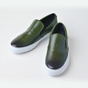 ビジネスシューズ メンズ スリッポン スニーカー グリーン 革靴 紳士靴 カジュアル 本革 大きいサイズ 日本製 レザー