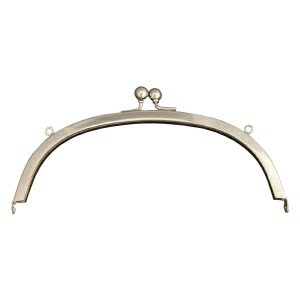 sk-9-sがま口 カン付差し込みタイプ口金　18cmシルバー