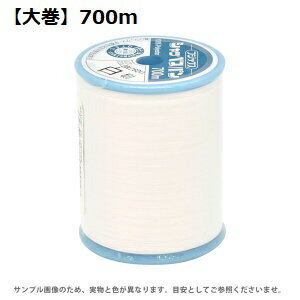 FK55-401　シャッペスパン普通地用ミシン糸（白）　#60/700m【大巻】