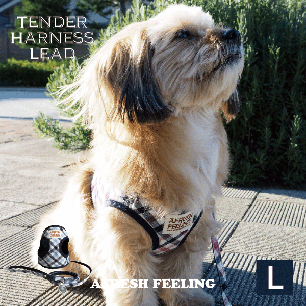 製品仕様 商品名 チェック柄テンダーハーネスリードLサイズ サイズ Lサイズ 素材／材質 チェック柄：コットン100% 無　　　地：コットン100% 裏　　　地：ポリエステル100% 色 ブルー ご注意事項 モニターの発色の具合によって実際のものと色が異なる場合がございます。ご了承ください。 その他商品説明 テンダーハーネスリードのポイント ・胸側パーツは面でペットを支え身体に負担をかけな&nbsp;&nbsp;&nbsp;い。 ・器官が弱い子や子犬・老犬におススメ！ ・ワンタッチバックルとマジックテープのダブルロック&nbsp;&nbsp;&nbsp;で安心！ ・裏地のメッシュ素材が衝撃を吸収し通気性抜群。 ・軽くとても柔らかな付け心地でペットも快適♪ メーカー希望小売価格はメーカーカタログに基づいて掲載しています。