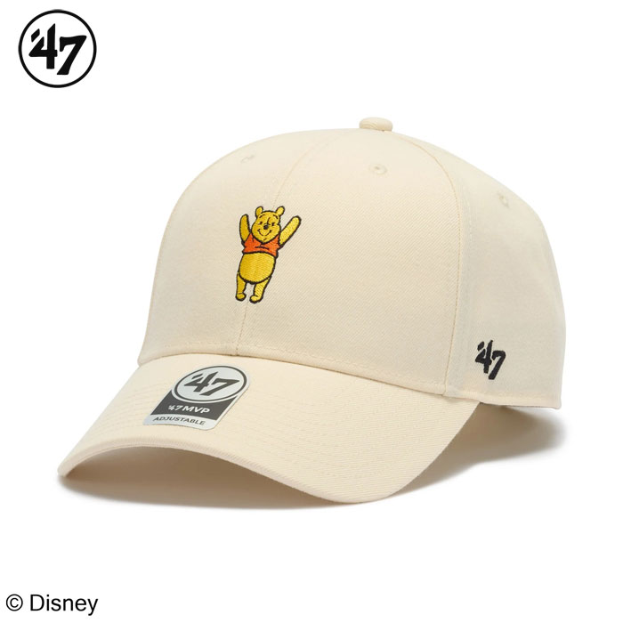 Rakuten - 47 フォーティーセブン キャップ エムブイピー ディズニー プーさん メンズ レディース ナチュラル MVP Disney Pooh NATURAL