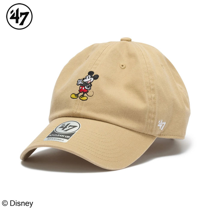 Rakuten - 47 フォーティーセブン キャップ クリーンナップ ディズニー ミッキー メンズ レディース カーキ CLEAN UP Disney Mickey Khaki