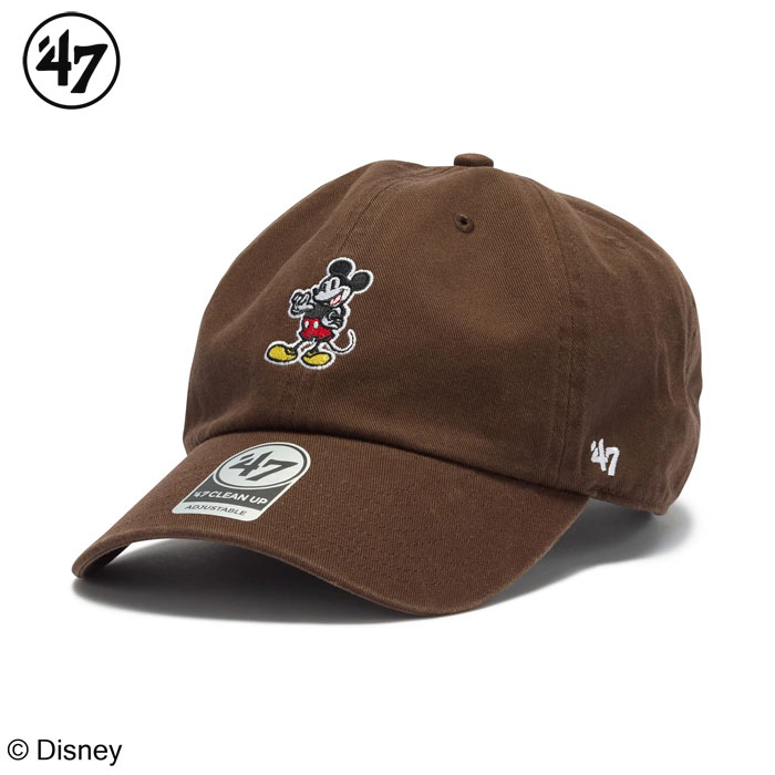 Rakuten - 47 フォーティーセブン キャップ クリーンナップ ディズニー ミッキー メンズ レディース ブラウン CLEAN UP Disney Mickey Brown