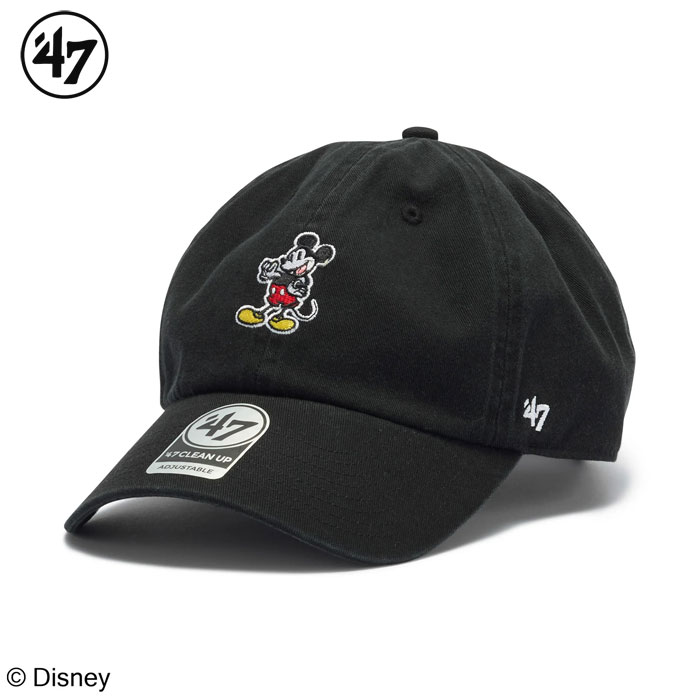 Rakuten - 47 フォーティーセブン キャップ クリーンナップ ディズニー ミッキー メンズ レディース ブラック CLEAN UP Disney Mickey Black