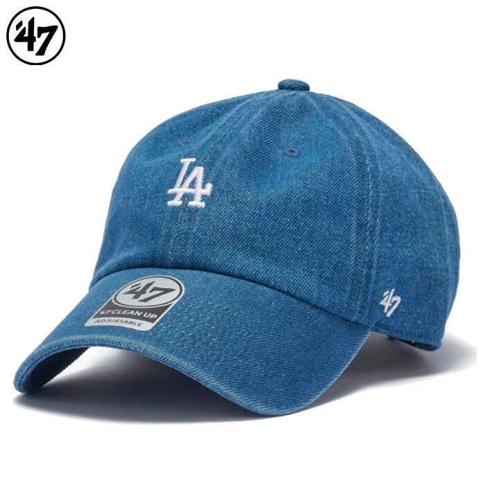 Rakuten - 47 フォーティーセブン キャップ クリーンナップ ロゴ ロサンゼルス ドジャース メンズ レディース ネイビー CLEAN UP 47A-CLPMLBMLLOSDOD-DEN-NVY