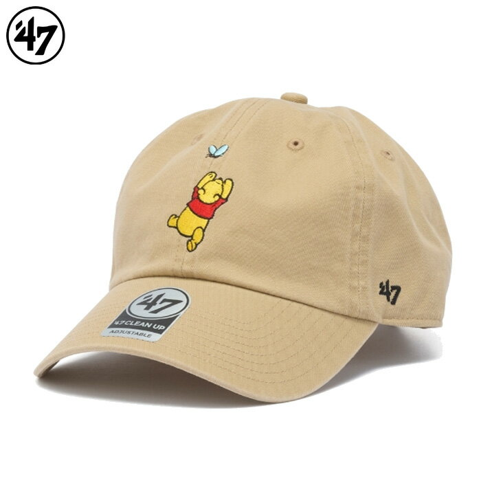 Rakuten - 47 フォーティーセブン キャップ クリーンナップ ディズニー プーさん メンズ レディース カーキ CLEAN UP 47A-CLPDISPOOFLY-CTGW-KHA