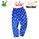 (お得なクーポン発行中！) クックマン シェフパンツ ドット 水玉 ブルー/ホワイト COOKMAN Chef Pants Dots