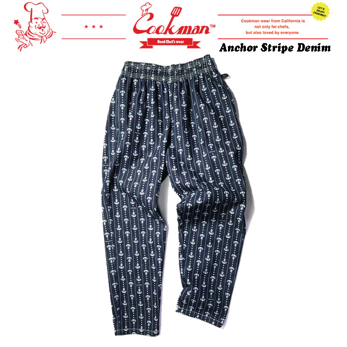 (ʥݥȯ桪) åޥ եѥ 󥫡 ȥ饤 ǥ˥ COOKMAN Chef Pants Anchor St...