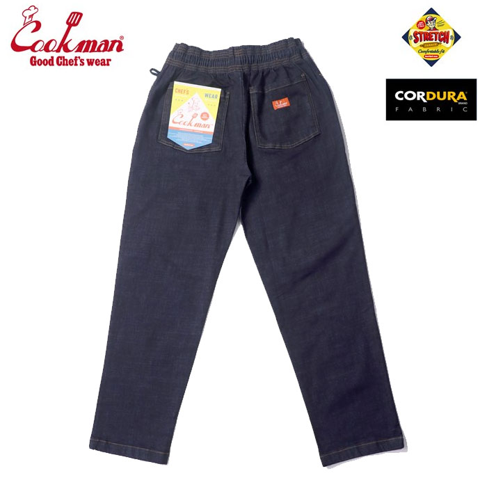 楽天AFRO JACK（お得なクーポン発行中！） クックマン シェフパンツ コーデュラ デニム COOKMAN Chef Pants Cordura Denim Navy