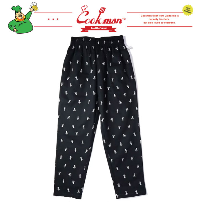 樂天商城 - クックマン シェフパンツ スカル ブラック COOKMAN Chef Pants Skull Black 31804