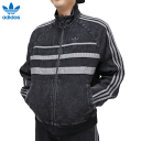 アディダスオリジナルス アウター ファースト ブラックデニム トラックトップ ジャケット デニム ブラック 黒 adidas Originals FIRST TT DENIM