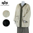 FINAL SALE アルファ インダストリーズ レディース フェイクファー キルトライナー ジャケット ミリタリー ALPHA INDUSTRIES TA7142