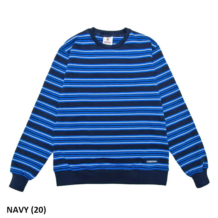 バーバリアン ラグビージャージ ボーダー クルーネック BARBARIAN 12oz WAISTBAND CREW LONG（N afrojack-10015898 AFRO JACK サンプル画像2