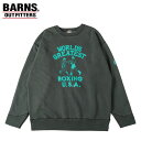 (SALE セール) バーンズ アウトフィッターズ アスレチック クルーネック プリント スウェット BARNS OUTFITTERS ATHLETIC CRE...