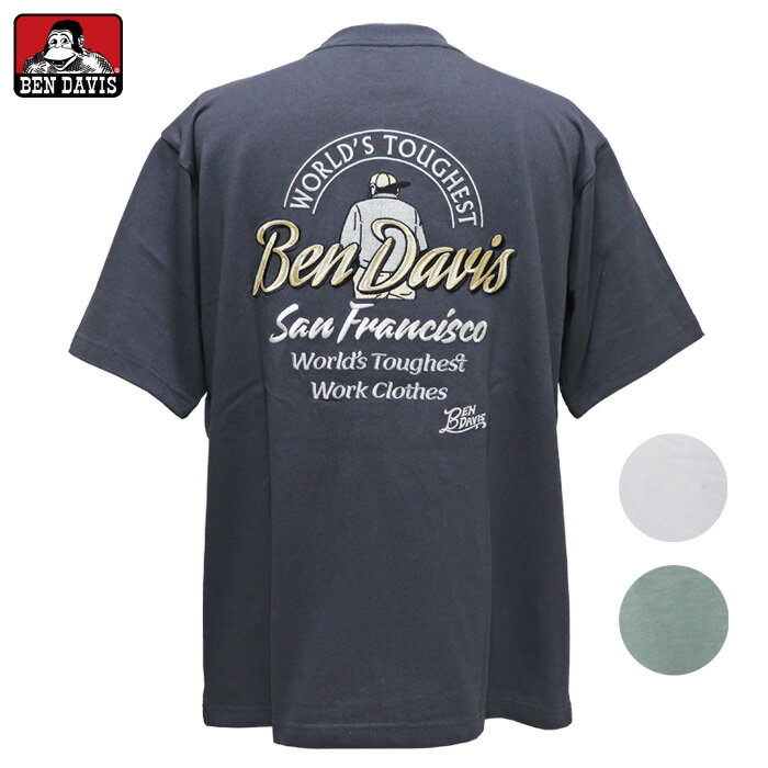 Rakuten - (お得なクーポン発行中！) ベンデイビス 半袖 Tシャツ アーバンフィット 刺繍 ベンデービス / ベン デイビス (メール便 送料無料) BEN DAVIS BD LABEL EMB TEE