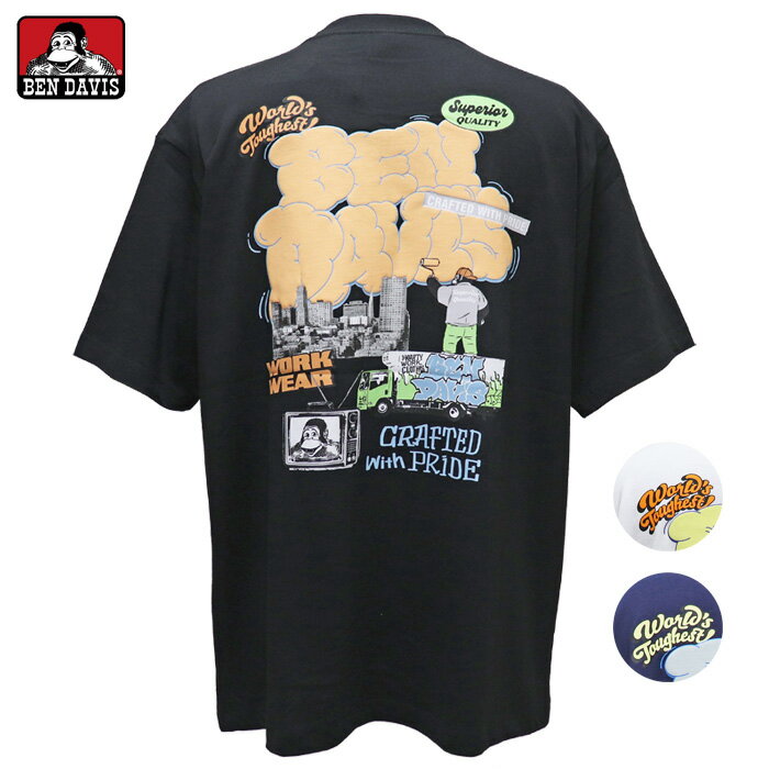 Rakuten - (お得なクーポン発行中！) ベンデイビス 半袖 Tシャツ アーバンフィット 接触冷感 ベンデービス / ベン デイビス (メール便 送料無料) BEN DAVIS OVERLAP COOL TEE