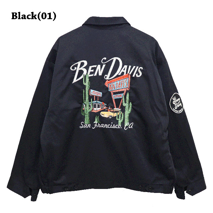 (お得なクーポン発行中！) ベンデイビス ジャケット 長袖 ワイド BEN DAVIS T/C TWILL SOUVENIR JACKET ベンデービス / ベン デイビス