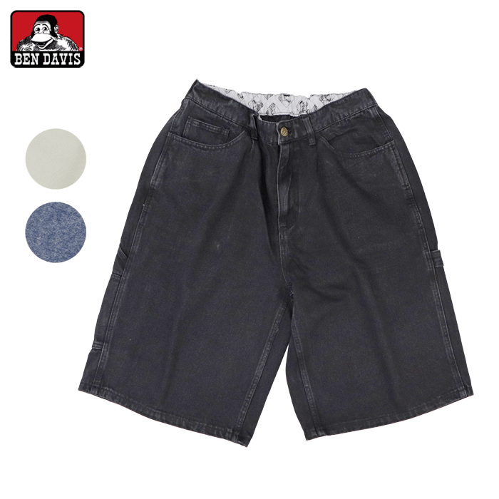 楽天AFRO JACK（お得なクーポン発行中！） ベンデイビス パンツ ショートパンツ 短パン 刺繍 BEN DAVIS EMBRO FADED SHORTS ベンデービス / ベン デイビス