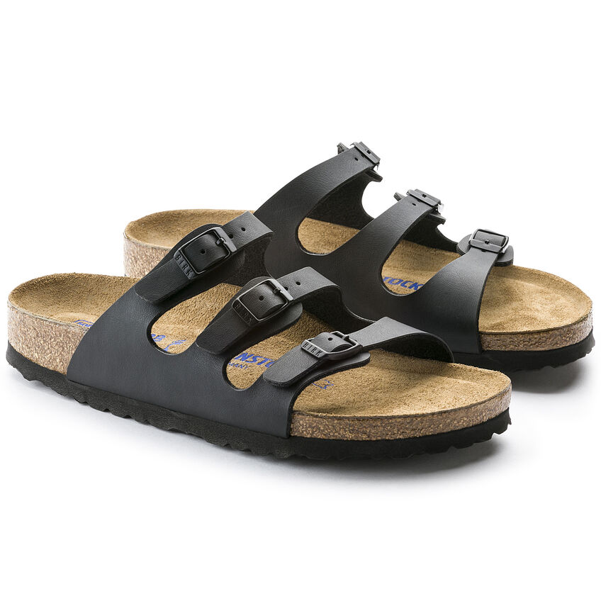 ビルケンシュトック サンダル メンズ フロリダ ブラック ソフトフットベット レギュラーフィット(幅広) BIRKENSTOCK FLORIDA