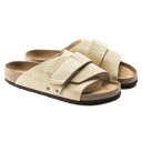 (FINAL SALE) ビルケンシュトック サンダル メンズ キョウト 京都 本革 ヌバックレザー ナローフィット(幅狭) BIRKENSTOCK KYOTO Desert Buck Almond