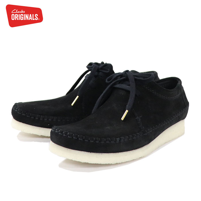 (お得なクーポン配布中！) クラークス 即納 オリジナルス メンズ ウィーバー ブラックスエード Clarks Originals Weaver Black Sde