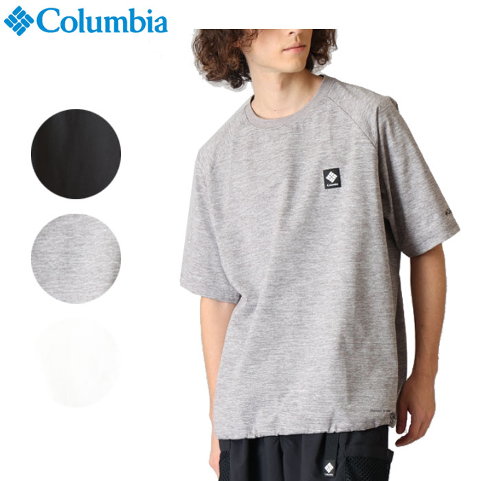 Rakuten - (お得なクーポン発行中！) コロンビア メンズ レディース Tシャツ レイリバー ショート スリーブ ポケット ドローコード 半袖 速乾 紫外線 (メール便送料無料) Columbia Rai River PG7575