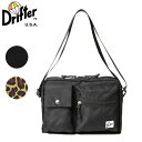 ドリフター ショルダーバッグ ウェインショルダー ナイロン ブラック レオパード 4L (メール便送料無料) Drifter WAYNE SHOULDER DFV4700