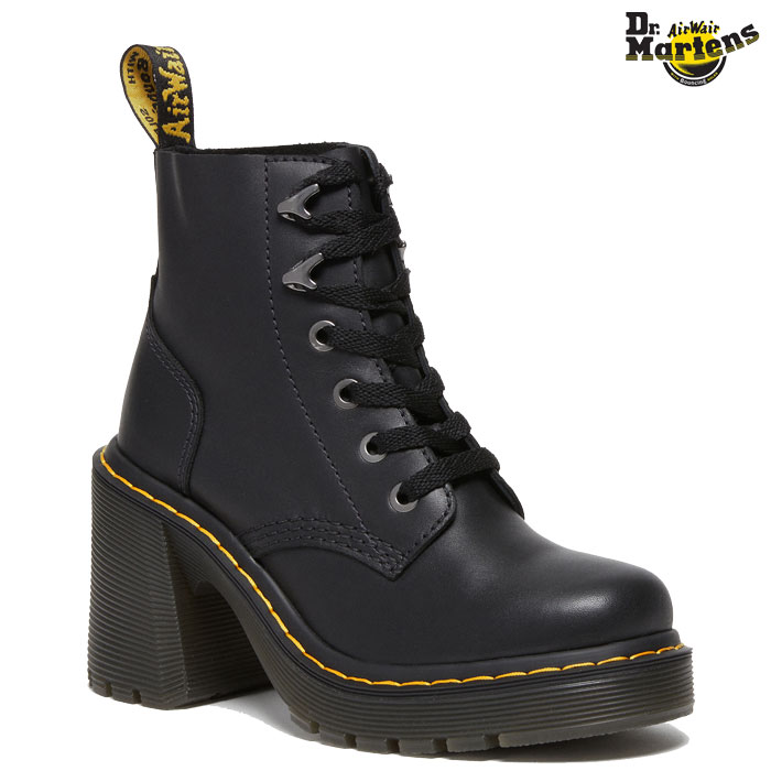 ドクターマーチン レディース JESY 6 タイ ブーツ ブラック 厚底 ブラック JESY 6 TIE BOOT BLACK SENDAL 27613001 即納